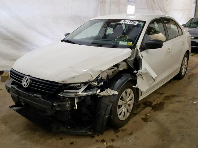 3VW2K7AJ9DM265440 - 2013 VOLKSWAGEN JETTA BASE WHITE photo 2