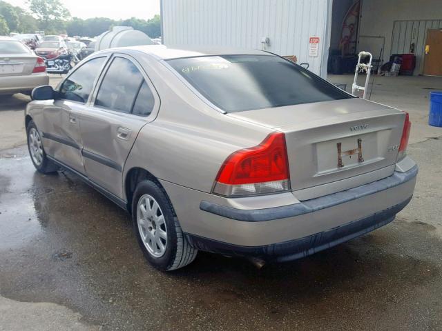 YV1RS61R222124676 - 2002 VOLVO S60 TAN photo 3