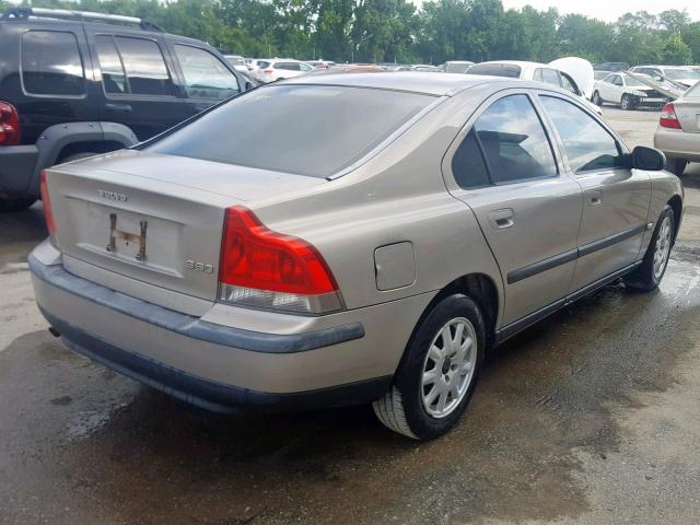 YV1RS61R222124676 - 2002 VOLVO S60 TAN photo 4