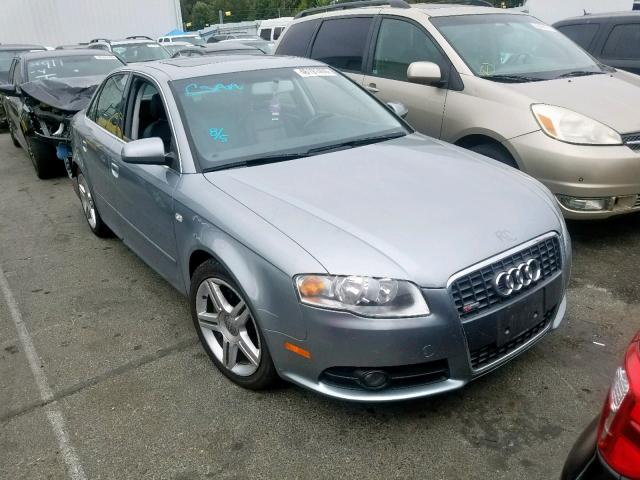 WAUAF78EX8A001218 - 2008 AUDI A4 2.0T GRAY photo 1