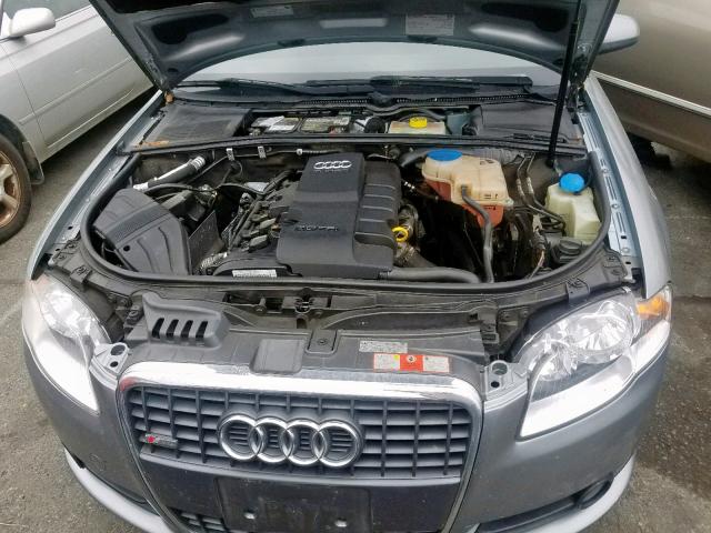 WAUAF78EX8A001218 - 2008 AUDI A4 2.0T GRAY photo 7