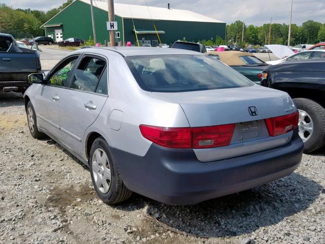 1HGCM55445A152814 - 2005 HONDA ACCORD LX SILVER photo 3