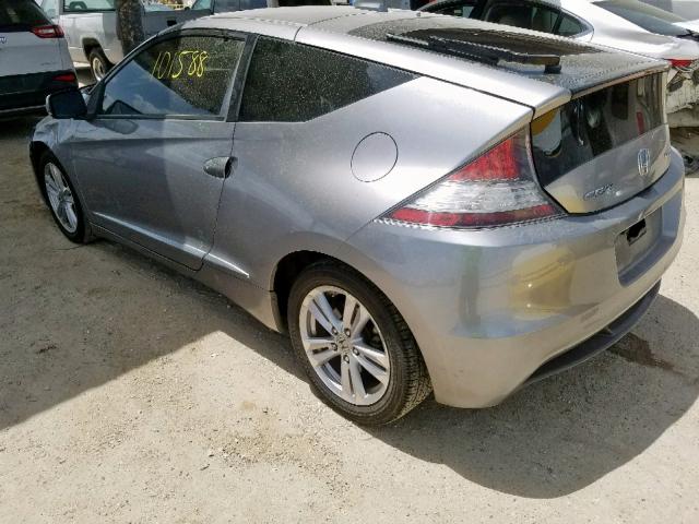 JHMZF1C48BS014566 - 2011 HONDA CR-Z GRAY photo 3