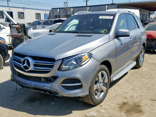 4JGDA5HB6GA652087 - 2016 MERCEDES-BENZ GLE 350 4M GRAY photo 2