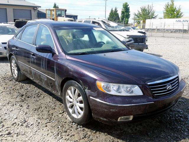 KMHFC46F27A172244 - 2007 HYUNDAI AZERA SE PURPLE photo 1