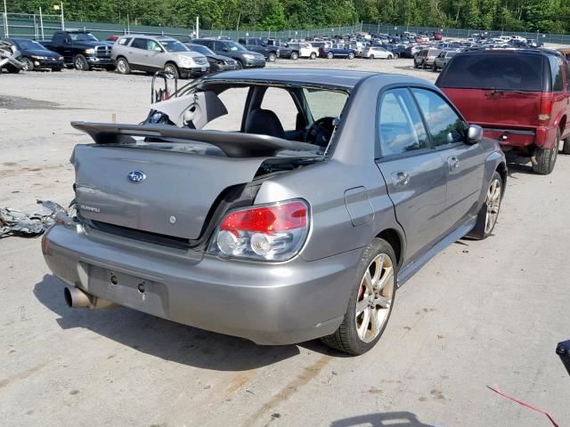 JF1GD79626G509094 - 2006 SUBARU IMPREZA WR GRAY photo 4