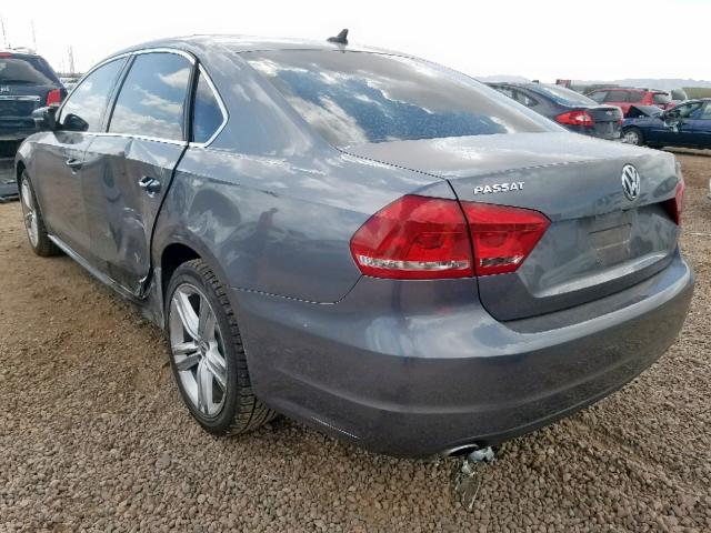 1VWBV7A39FC055000 - 2015 VOLKSWAGEN PASSAT SE GRAY photo 3