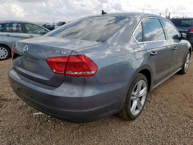 1VWBV7A39FC055000 - 2015 VOLKSWAGEN PASSAT SE GRAY photo 4