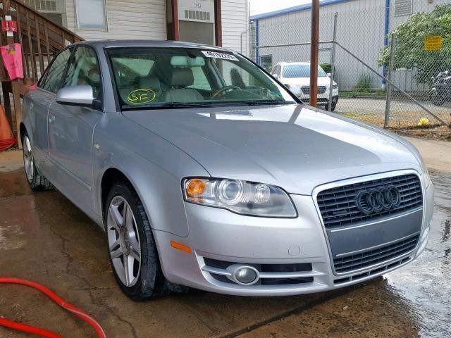 WAUDF78E37A222879 - 2007 AUDI A4 2.0T QU SILVER photo 1