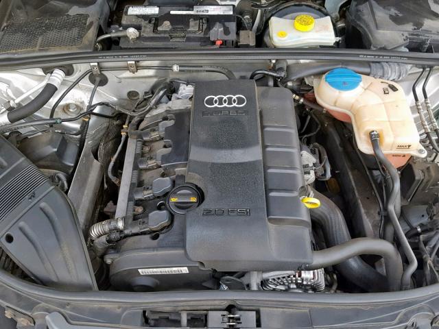 WAUDF78E37A222879 - 2007 AUDI A4 2.0T QU SILVER photo 7