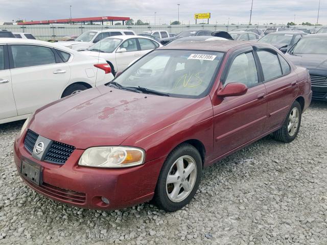 3N1AB51A44L736826 - 2004 NISSAN SENTRA 2.5 RED photo 2