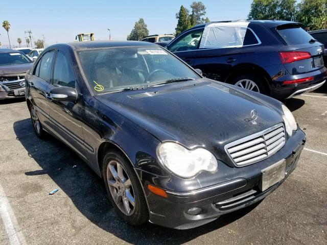 WDBRF54H36F820225 - 2006 MERCEDES-BENZ C 280 BLACK photo 1