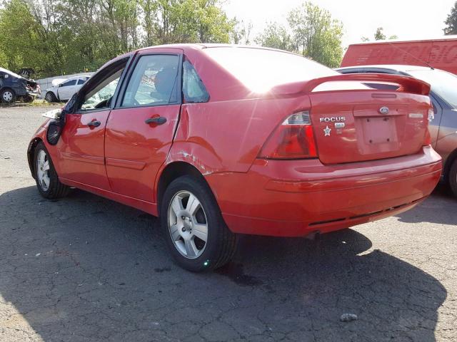 1FAFP34N47W305785 - 2007 FORD FOCUS ZX4 RED photo 3