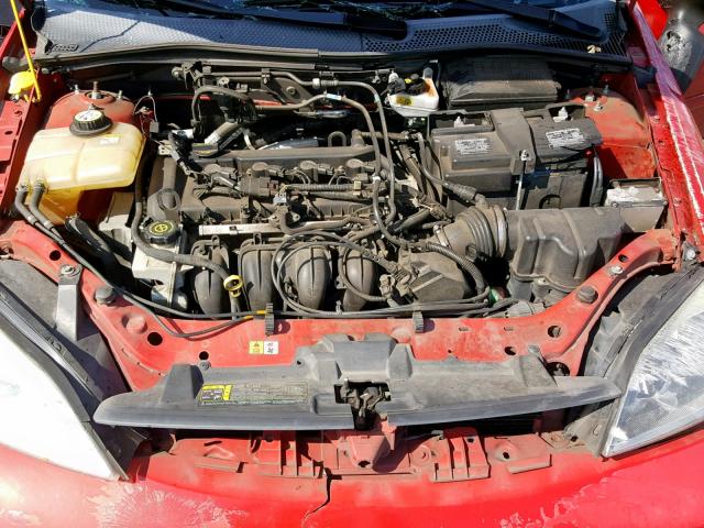 1FAFP34N47W305785 - 2007 FORD FOCUS ZX4 RED photo 7