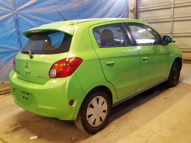 ML32A3HJ5FH008094 - 2015 MITSUBISHI MIRAGE DE GREEN photo 4