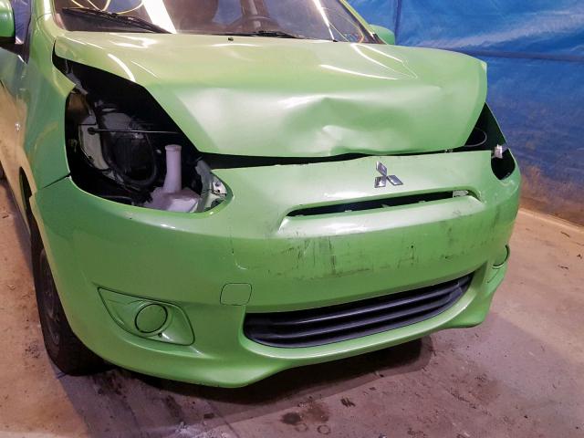 ML32A3HJ5FH008094 - 2015 MITSUBISHI MIRAGE DE GREEN photo 9