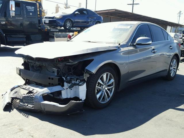 JN1BV7AP2FM357361 - 2015 INFINITI Q50 BASE SILVER photo 2