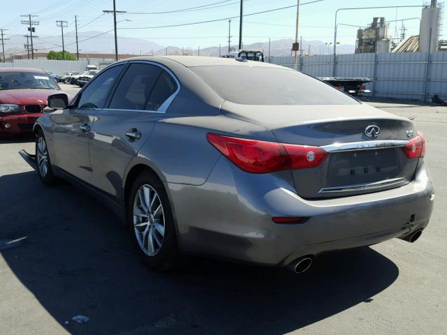 JN1BV7AP2FM357361 - 2015 INFINITI Q50 BASE SILVER photo 3