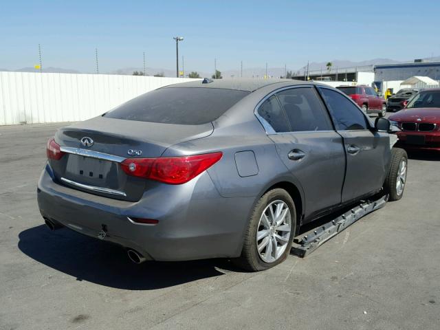 JN1BV7AP2FM357361 - 2015 INFINITI Q50 BASE SILVER photo 4