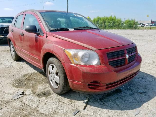 1B3HB28B27D182335 - 2007 DODGE CALIBER RED photo 1