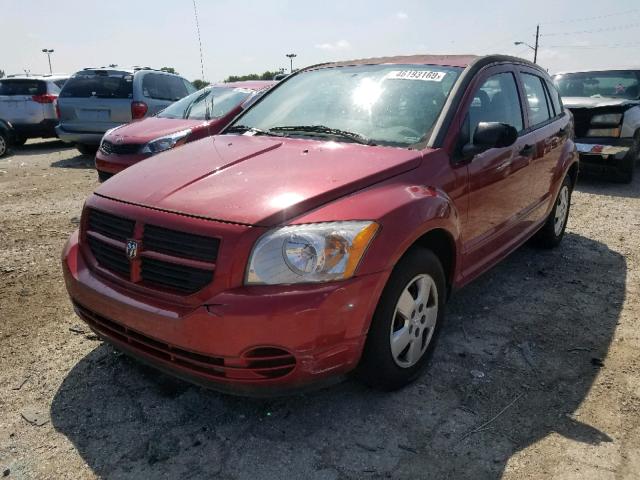 1B3HB28B27D182335 - 2007 DODGE CALIBER RED photo 2