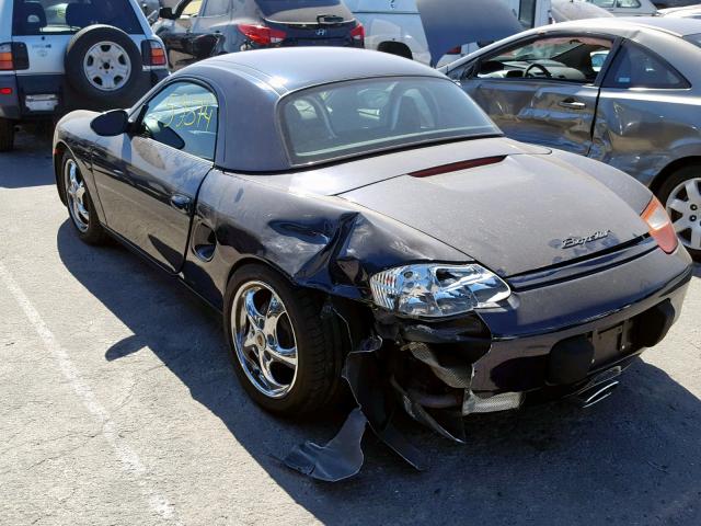 WP0CA2983XU622724 - 1999 PORSCHE BOXSTER BLACK photo 3