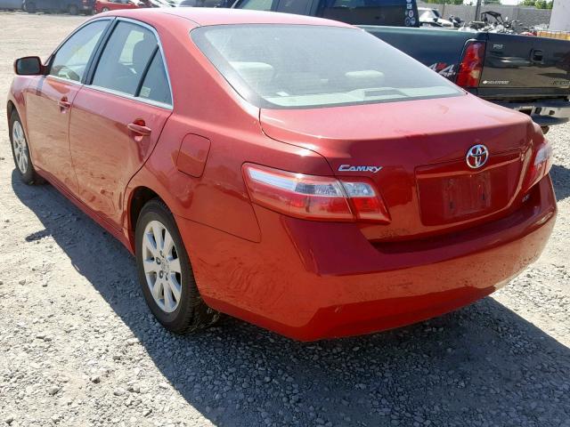 4T1BE46K69U330558 - 2009 TOYOTA CAMRY BASE RED photo 3