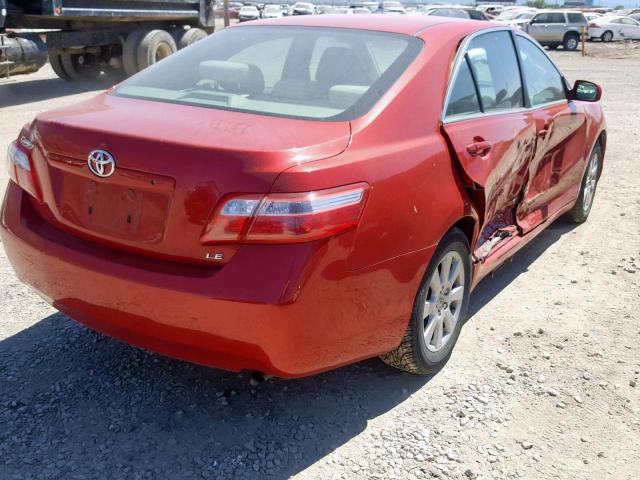 4T1BE46K69U330558 - 2009 TOYOTA CAMRY BASE RED photo 4