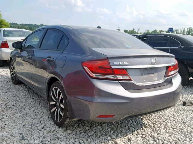 19XFB2F93EE045194 - 2014 HONDA CIVIC EXL 灰色 照片 3