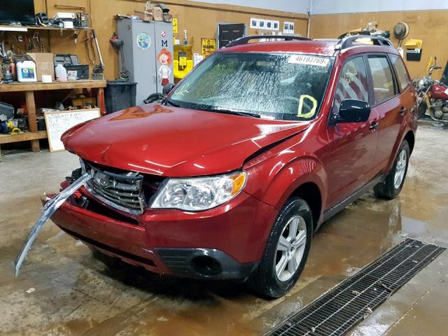 JF2SH6BC3AH766868 - 2010 SUBARU FORESTER X RED photo 2