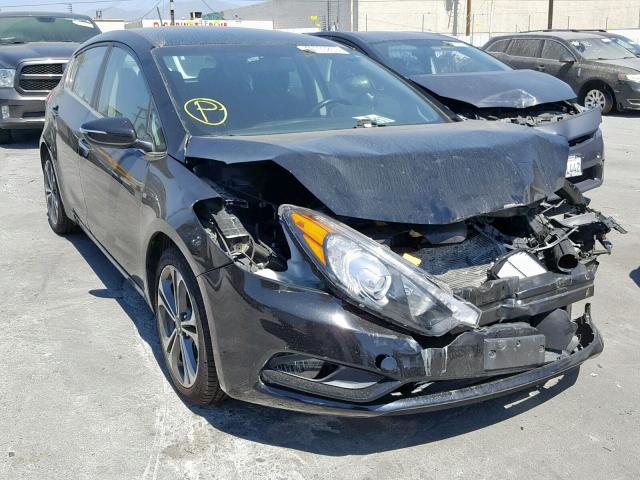 KNAFX5A80G5634278 - 2016 KIA FORTE EX BLACK photo 1