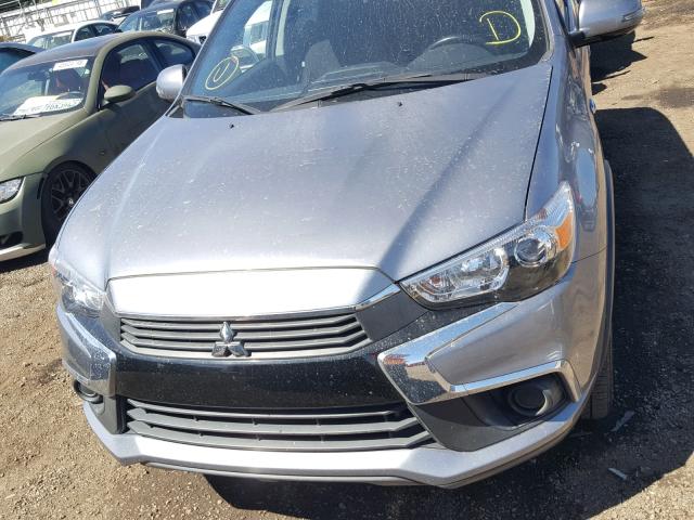 JA4AP3AU8GZ047117 - 2016 MITSUBISHI OUTLANDER GRAY photo 9