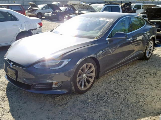 5YJSA1E26KF312771 - 2019 TESLA MODEL S GRAY photo 2