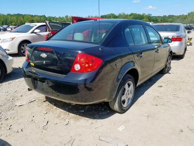 1G1AL58FX87127982 - 2008 CHEVROLET COBALT LT BLACK photo 4