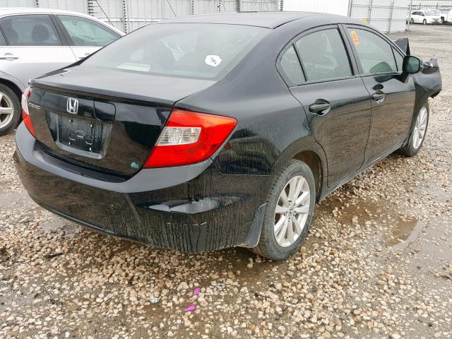 2HGFB2F96CH530044 - 2012 HONDA CIVIC EXL 黑色 照片 4