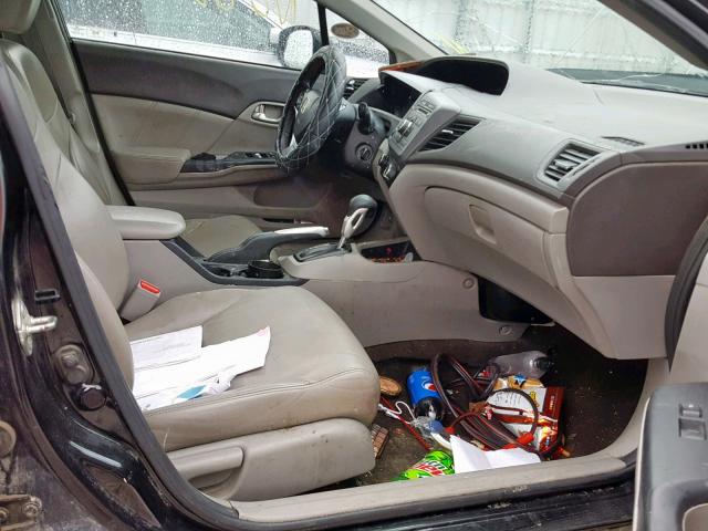 2HGFB2F96CH530044 - 2012 HONDA CIVIC EXL 黑色 照片 5
