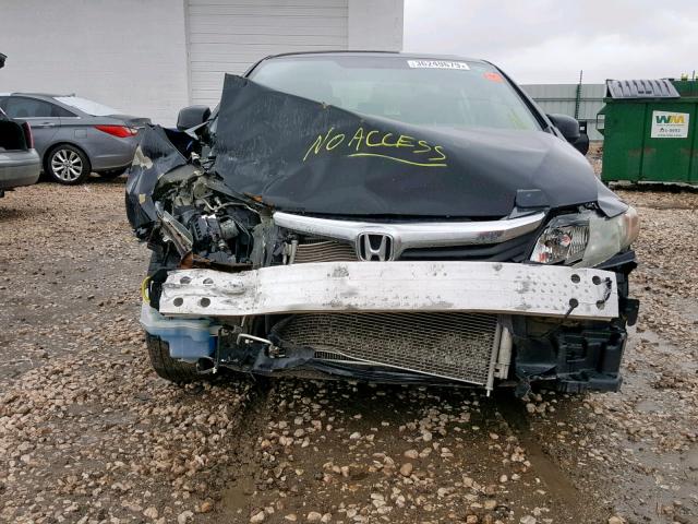 2HGFB2F96CH530044 - 2012 HONDA CIVIC EXL 黑色 照片 9