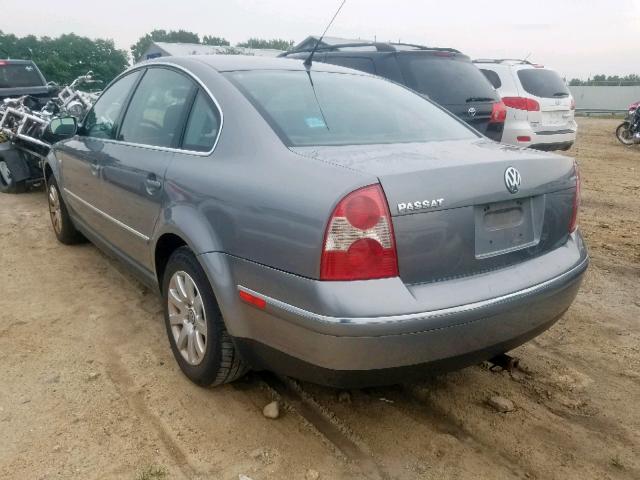 WVWPD63B02P431080 - 2002 VOLKSWAGEN PASSAT GLS SILVER photo 3