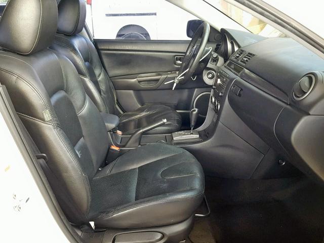 JM1BK323371662090 - 2007 MAZDA 3 S WHITE photo 5