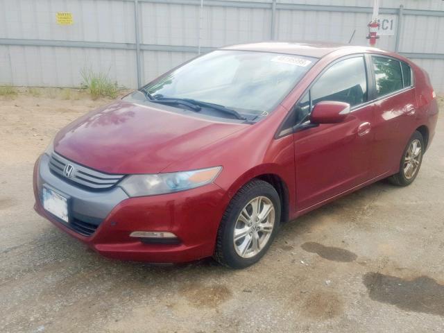 JHMZE2H70AS034580 - 2010 HONDA INSIGHT MAROON photo 2