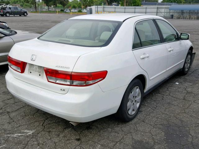 JHMCM56373C052629 - 2003 HONDA ACCORD LX WHITE photo 4