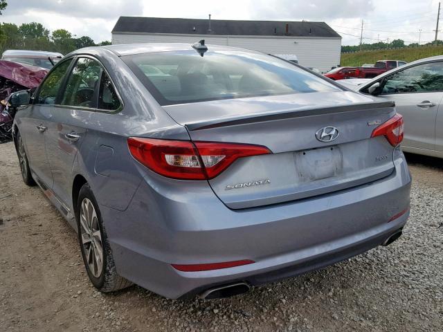 5NPE34AF1GH377358 - 2016 HYUNDAI SONATA SPO GRAY photo 3