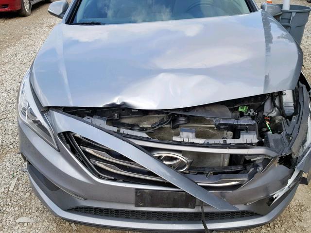 5NPE34AF1GH377358 - 2016 HYUNDAI SONATA SPO GRAY photo 7