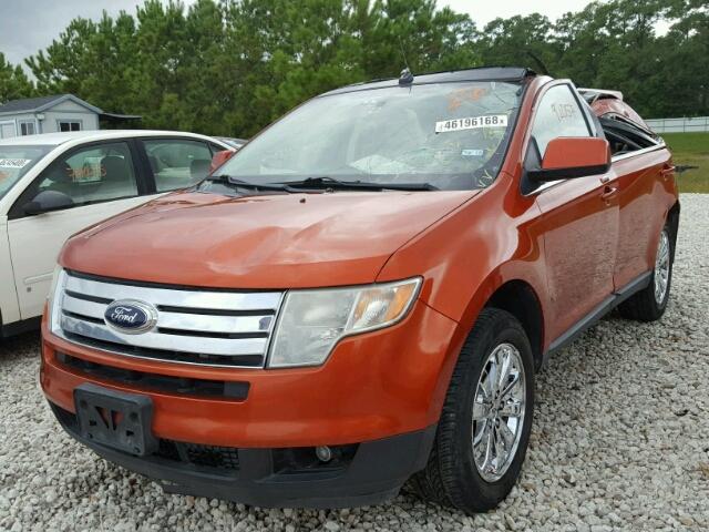 2FMDK39C68BA85071 - 2008 FORD EDGE LIMIT ORANGE photo 2