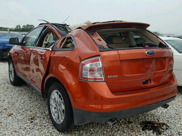 2FMDK39C68BA85071 - 2008 FORD EDGE LIMIT ORANGE photo 3