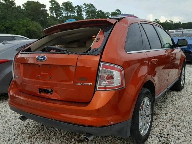 2FMDK39C68BA85071 - 2008 FORD EDGE LIMIT ORANGE photo 4