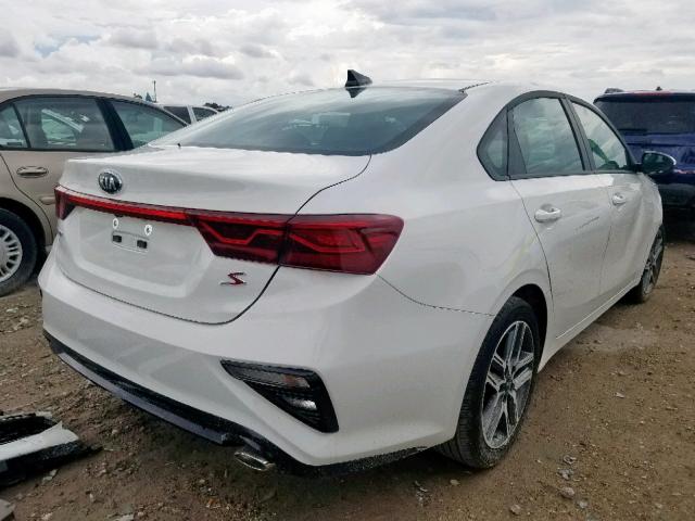 3KPF34AD9KE023734 - 2019 KIA FORTE GT L WHITE photo 4