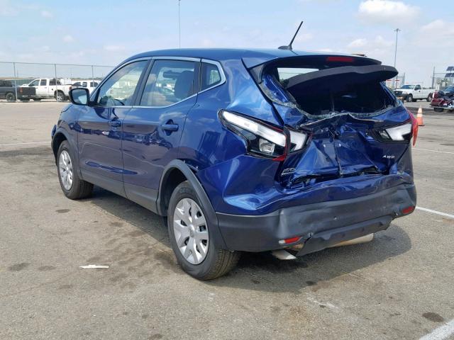 JN1BJ1CR7KW319405 - 2019 NISSAN ROGUE SPOR BLUE photo 3