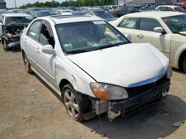 KNAFE121475007955 - 2007 KIA SPECTRA EX WHITE photo 1