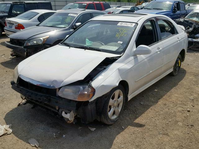 KNAFE121475007955 - 2007 KIA SPECTRA EX WHITE photo 2